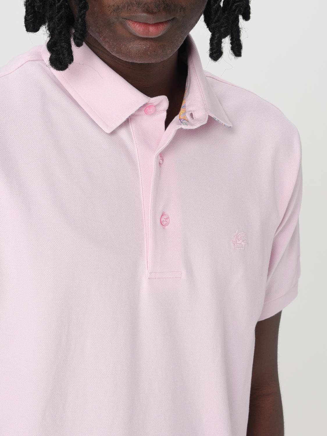 ETRO POLO SHIRT: Polo shirt men Etro, Pink - Img 5