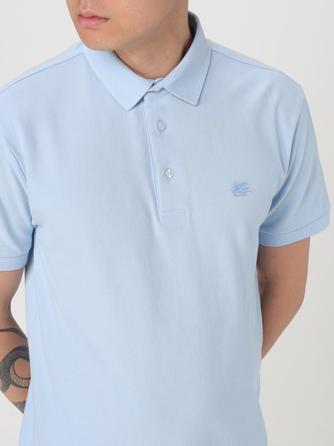 ETRO POLO SHIRT: Polo shirt men Etro, Sky Blue - Img 5