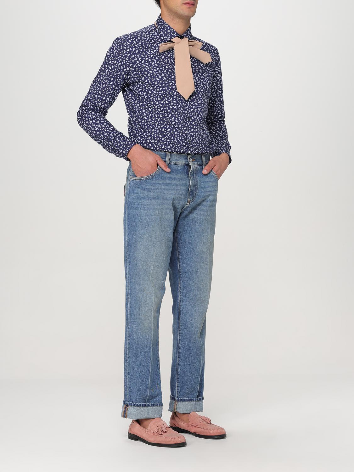 ETRO CAMICIA: Camicia Etro in cotone stertch stampato , Blue - Img 2