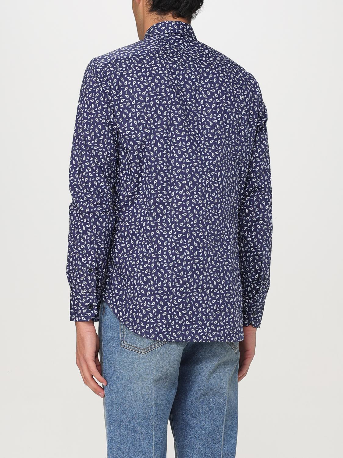 ETRO CAMICIA: Camicia Etro in cotone stertch stampato , Blue - Img 3