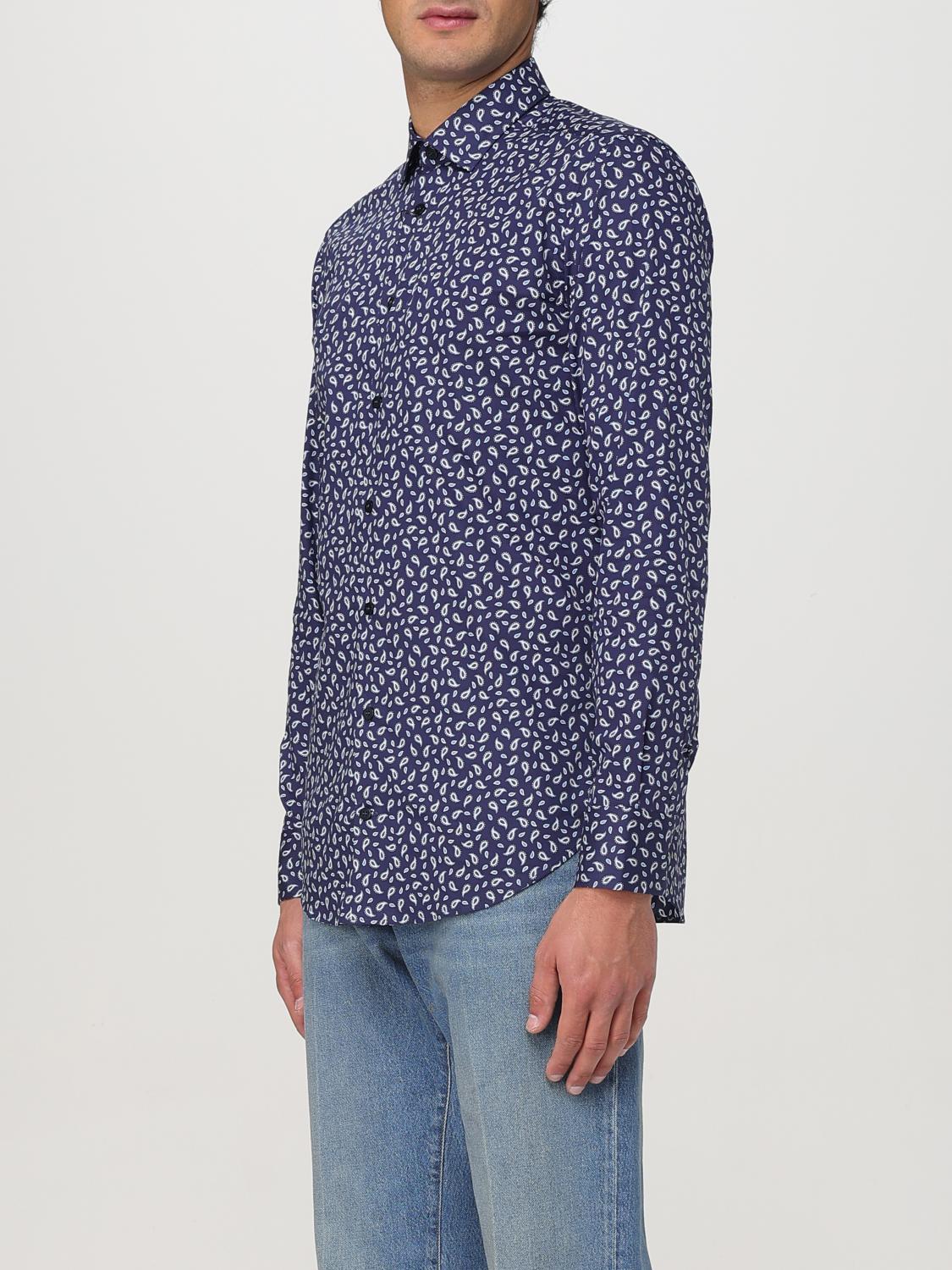 ETRO CAMICIA: Camicia Etro in cotone stertch stampato , Blue - Img 4