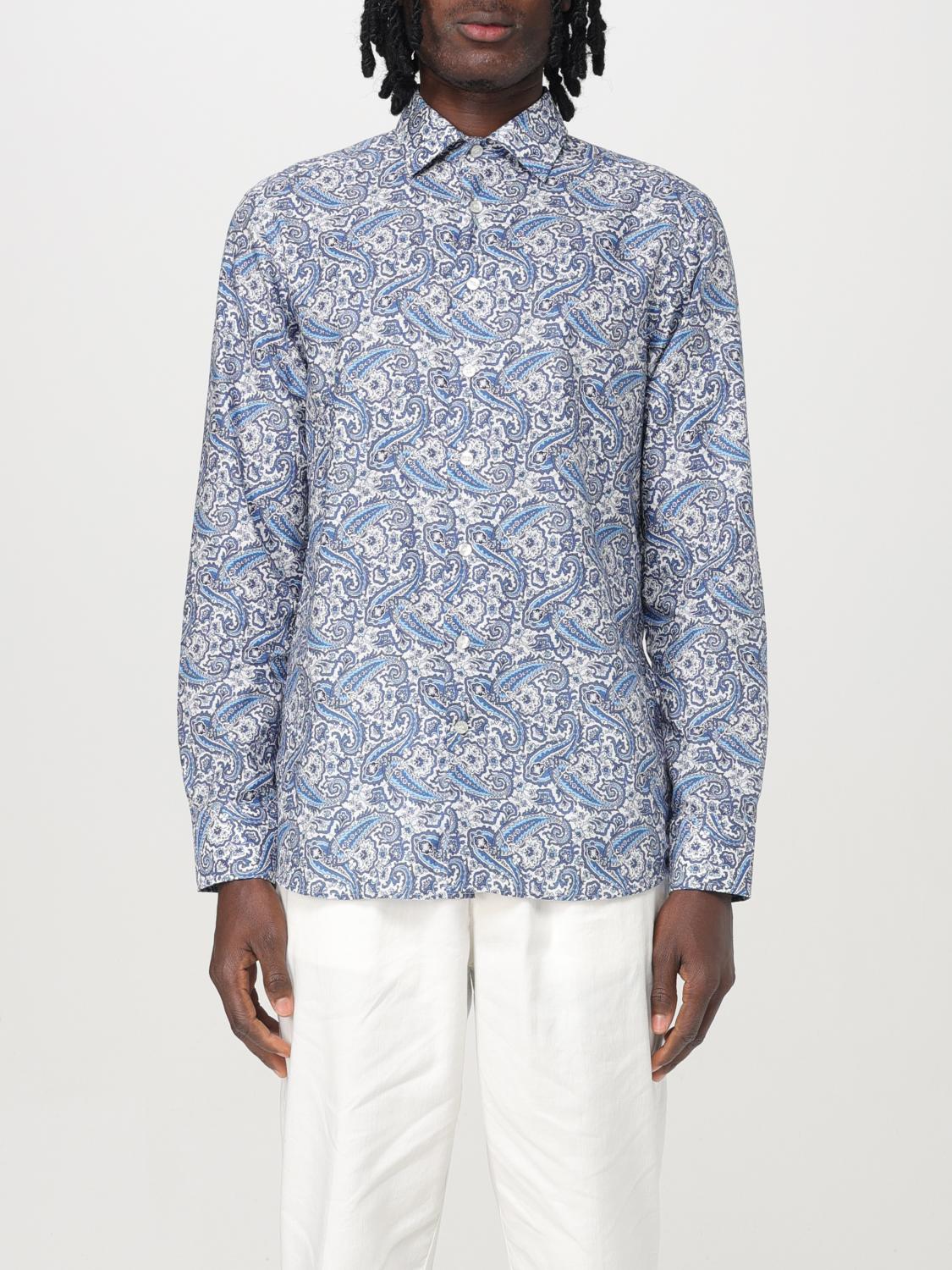 ETRO SHIRT: Shirt men Etro, Gnawed Blue - Img 1