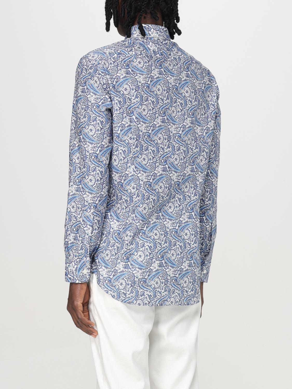 ETRO SHIRT: Shirt men Etro, Gnawed Blue - Img 3