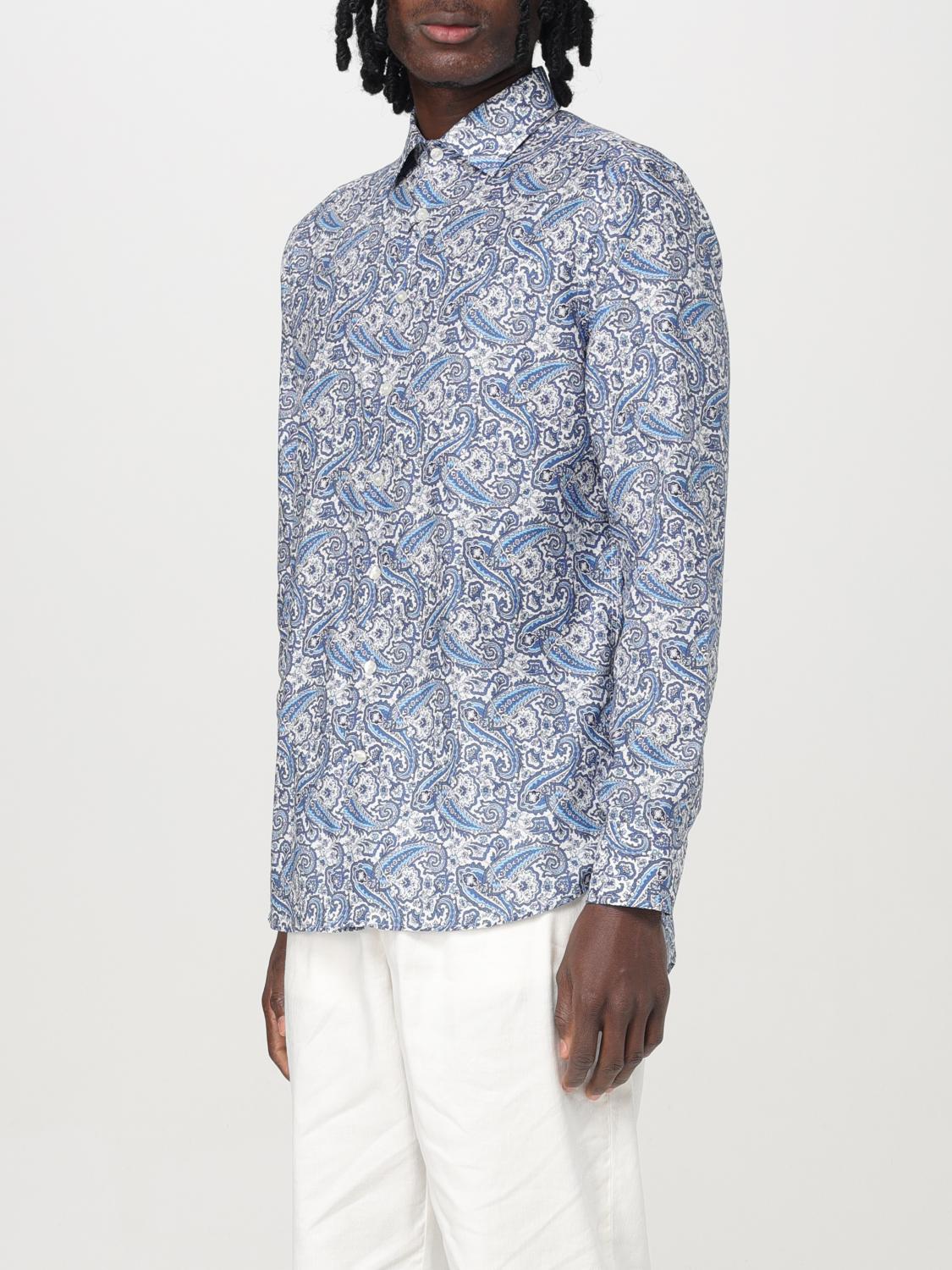 ETRO SHIRT: Shirt men Etro, Gnawed Blue - Img 4