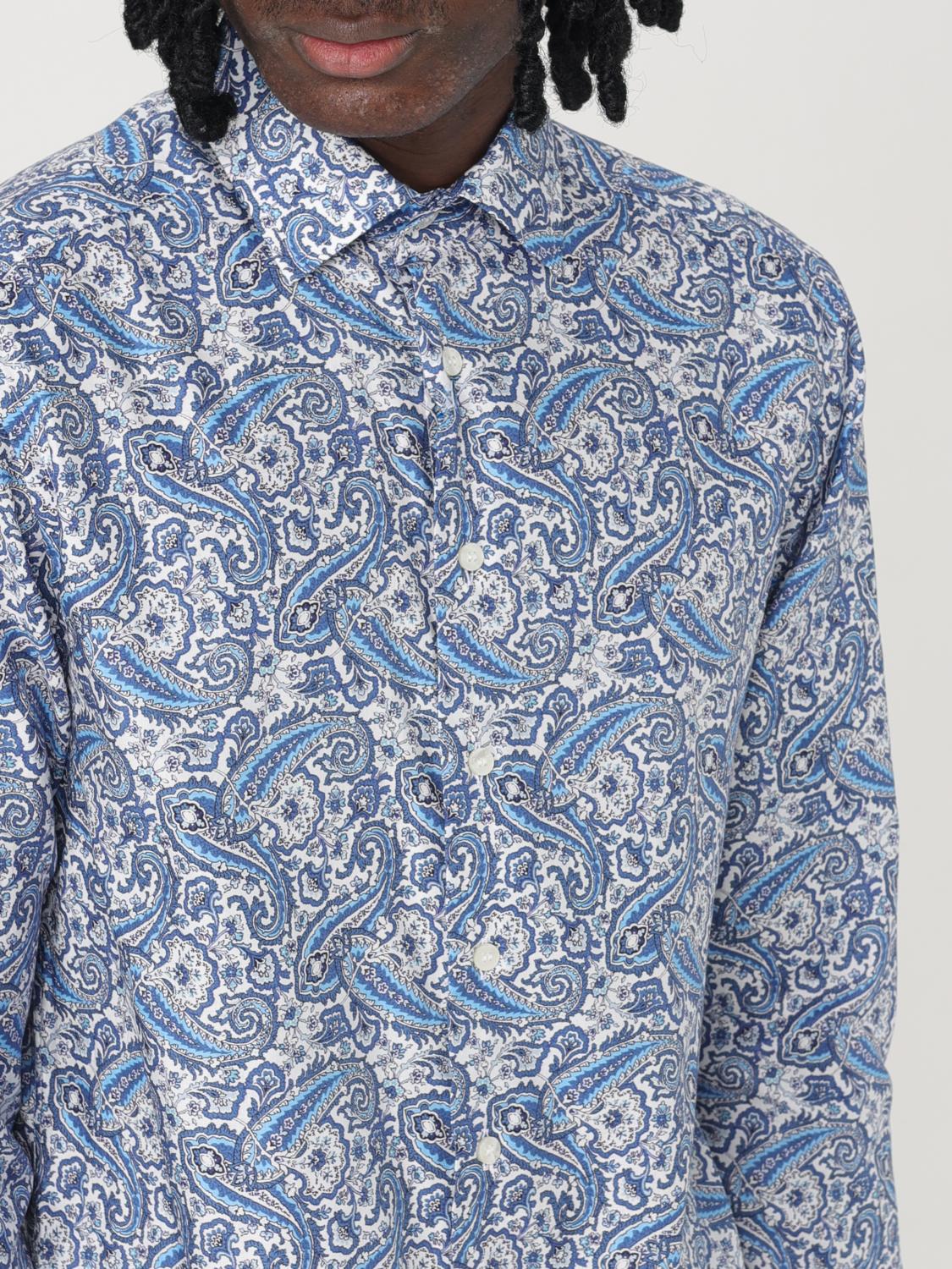 ETRO SHIRT: Shirt men Etro, Gnawed Blue - Img 5