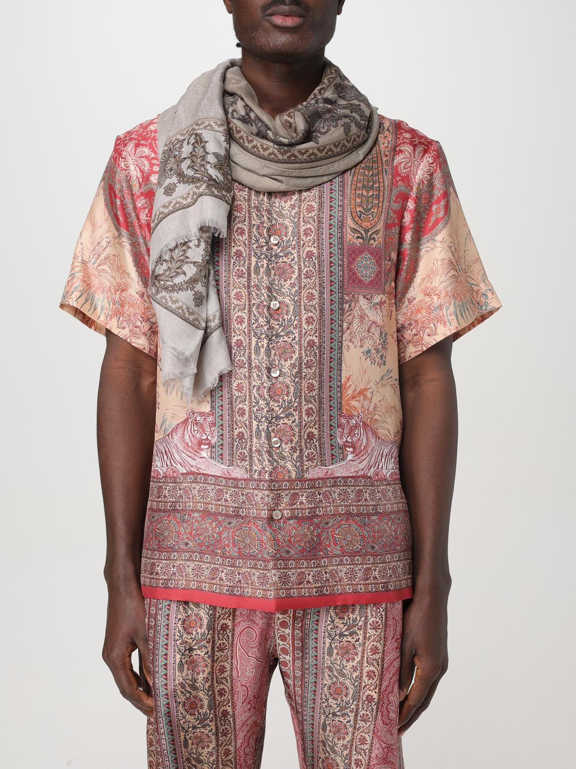 ETRO SCARF: Scarf men Etro, Beige - Img 2
