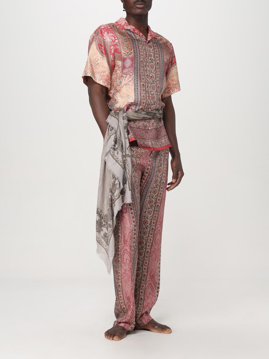 ETRO SCARF: Scarf men Etro, Beige - Img 4