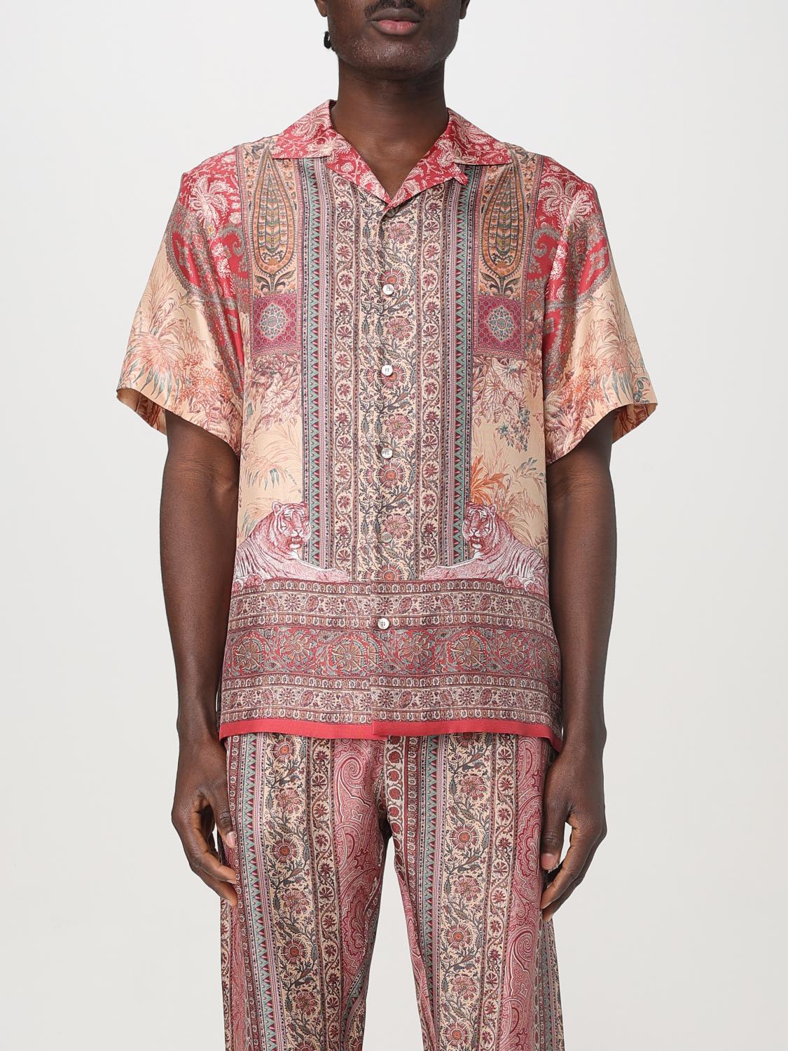 ETRO CAMICIA: Camicia Etro in seta con stampa Paisley , Fantasia - Img 1