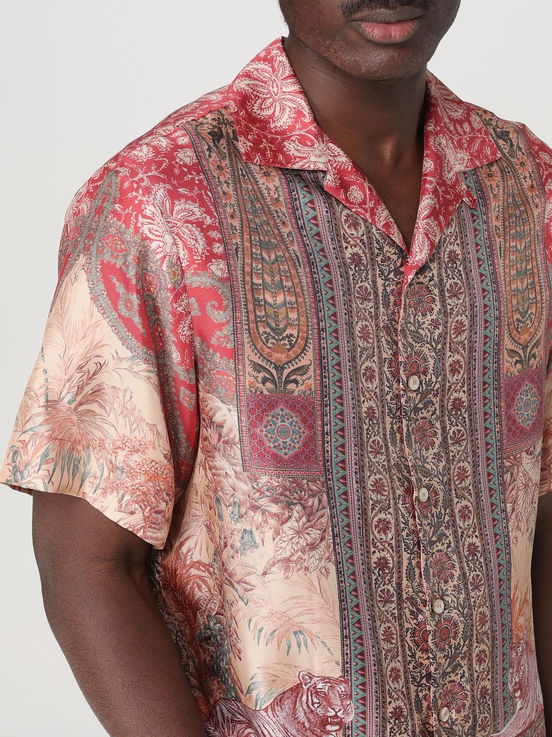 ETRO CAMICIA: Camicia Etro in seta con stampa Paisley , Fantasia - Img 5