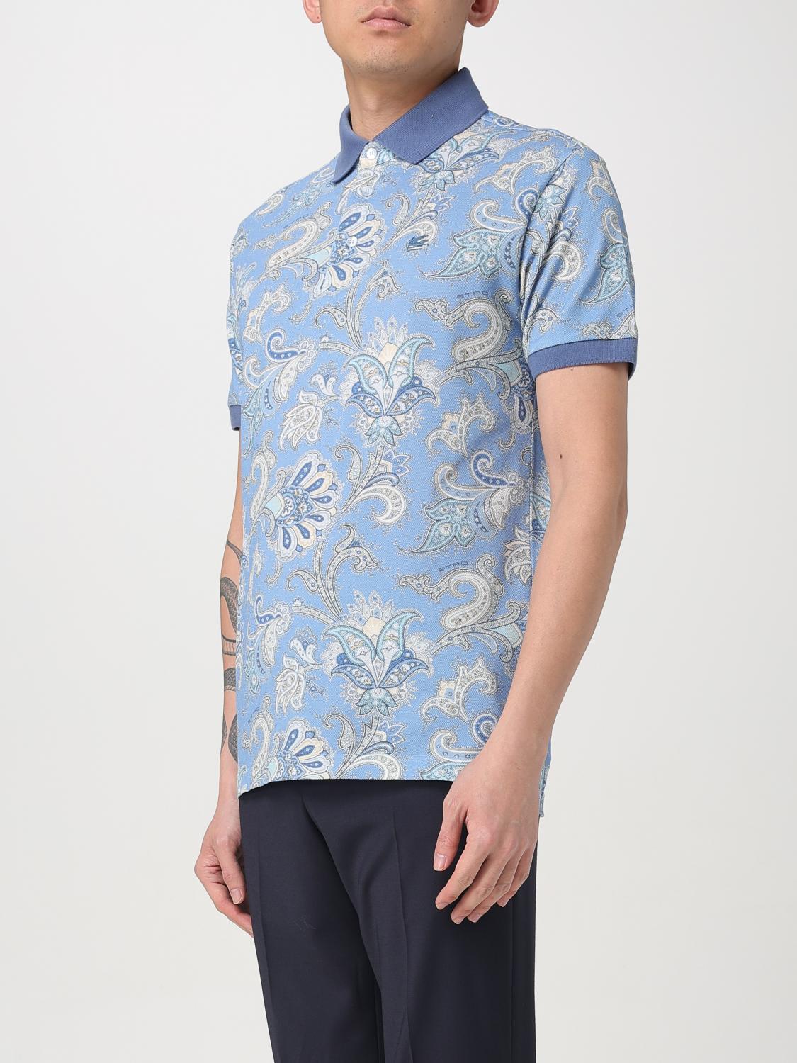 ETRO POLO SHIRT: Polo shirt men Etro, Gnawed Blue - Img 4