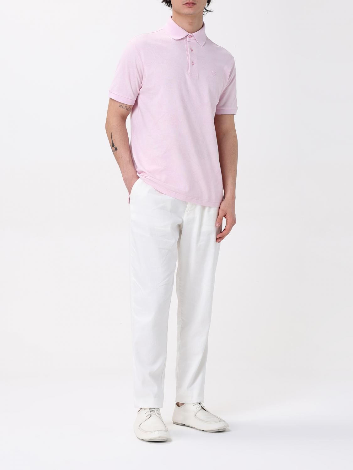 ETRO POLO SHIRT: Polo shirt men Etro, Pink - Img 2