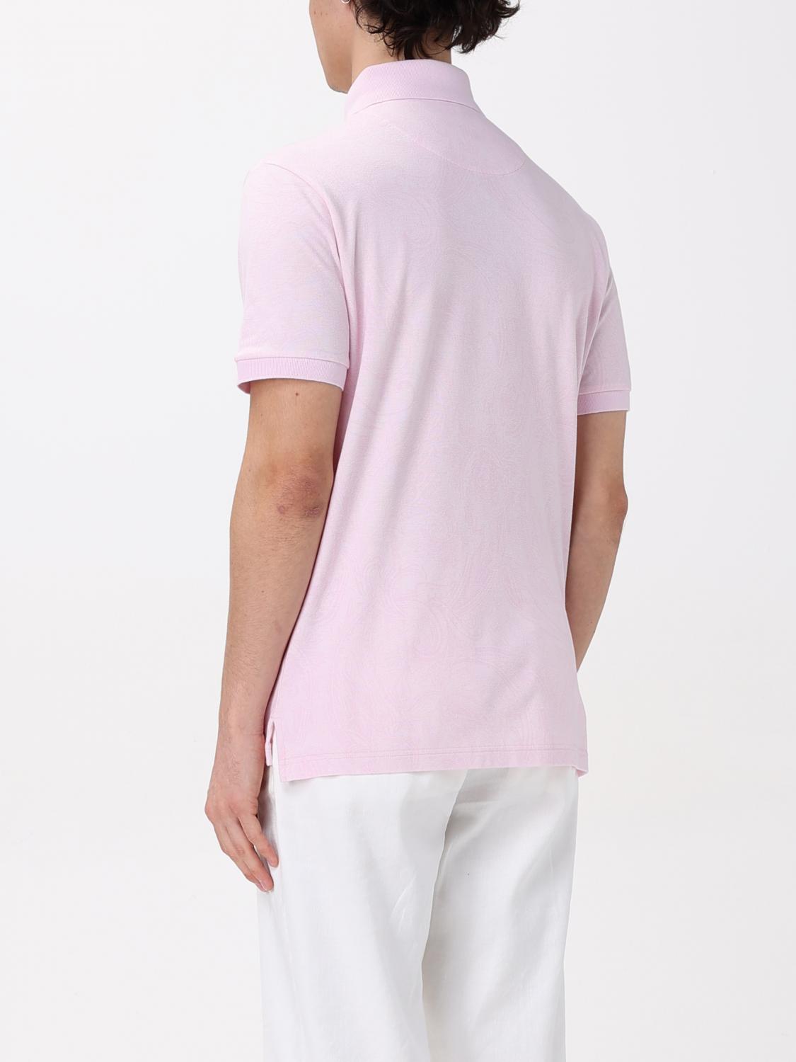 ETRO POLO SHIRT: Polo shirt men Etro, Pink - Img 3