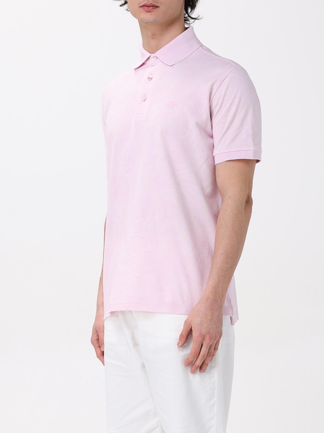 ETRO POLO SHIRT: Polo shirt men Etro, Pink - Img 4