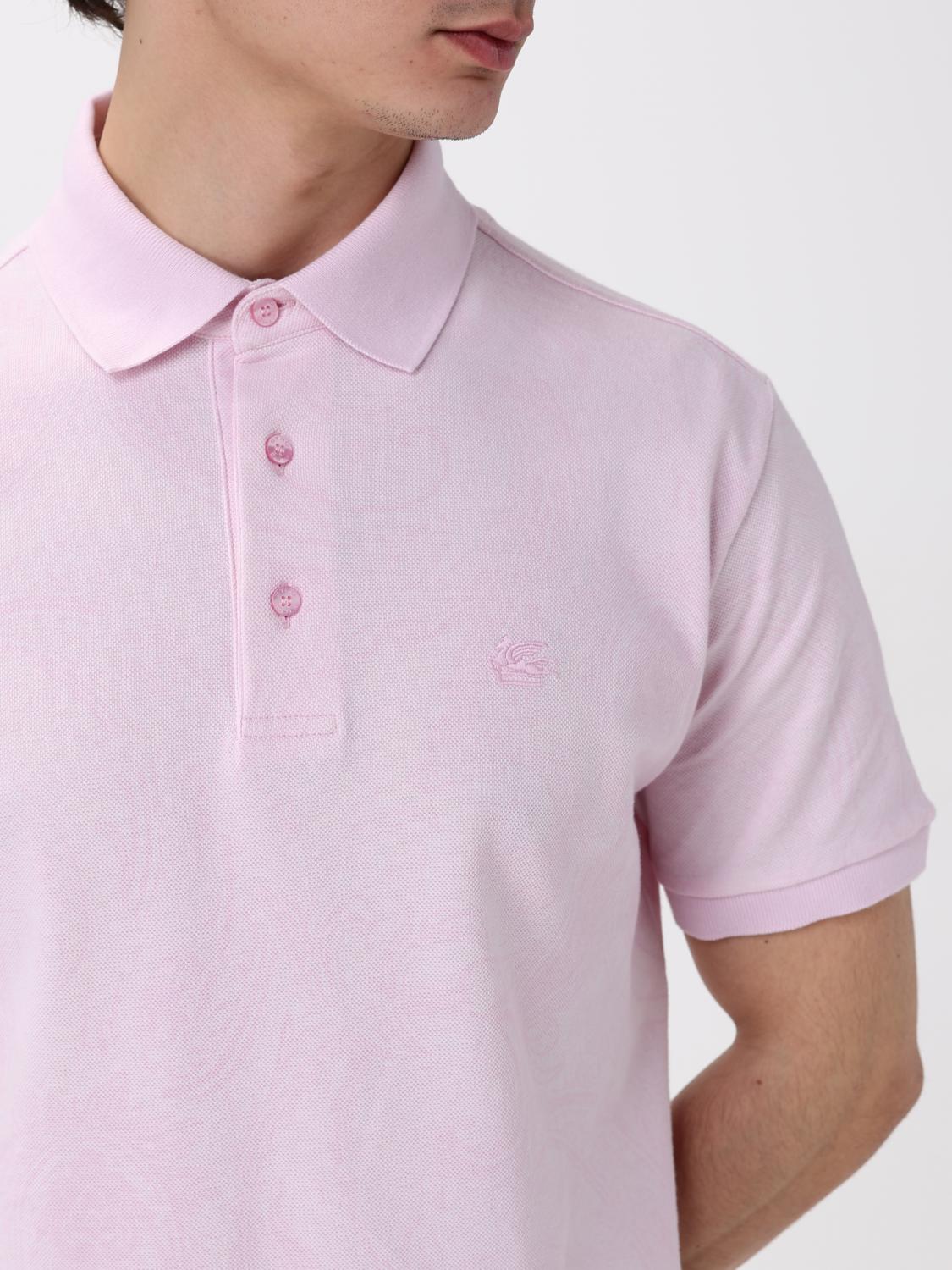 ETRO POLO SHIRT: Polo shirt men Etro, Pink - Img 5