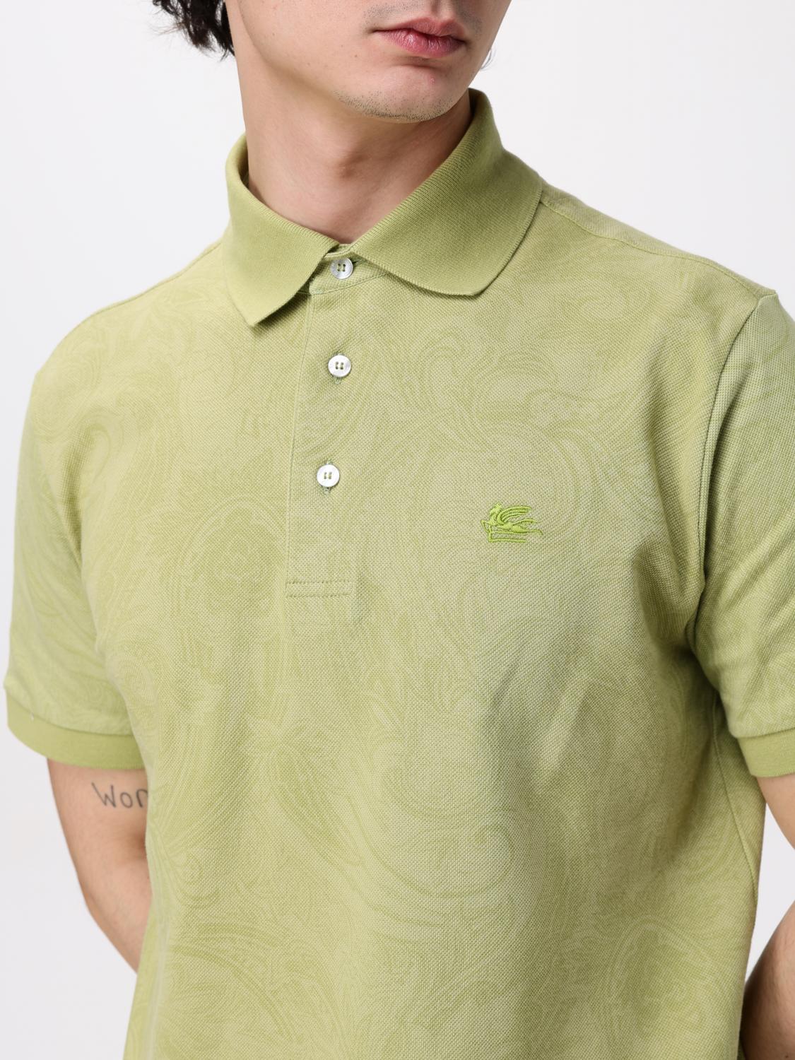 ETRO POLO SHIRT: Polo shirt men Etro, Green - Img 5