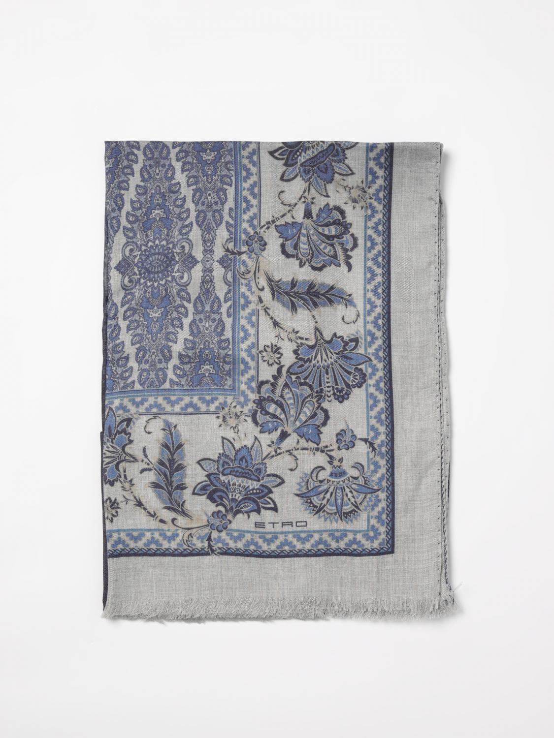 ETRO 스카프: 스카프 남성 Etro, 블루 - Img 1