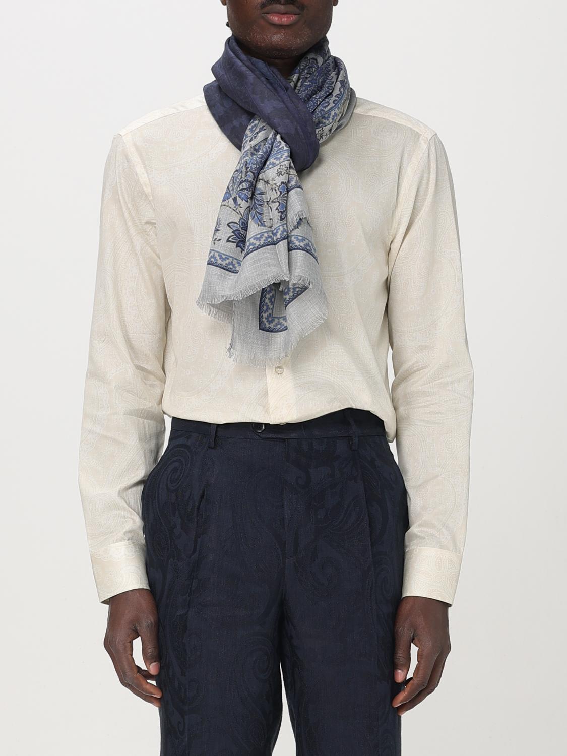 ETRO 스카프: 스카프 남성 Etro, 블루 - Img 2
