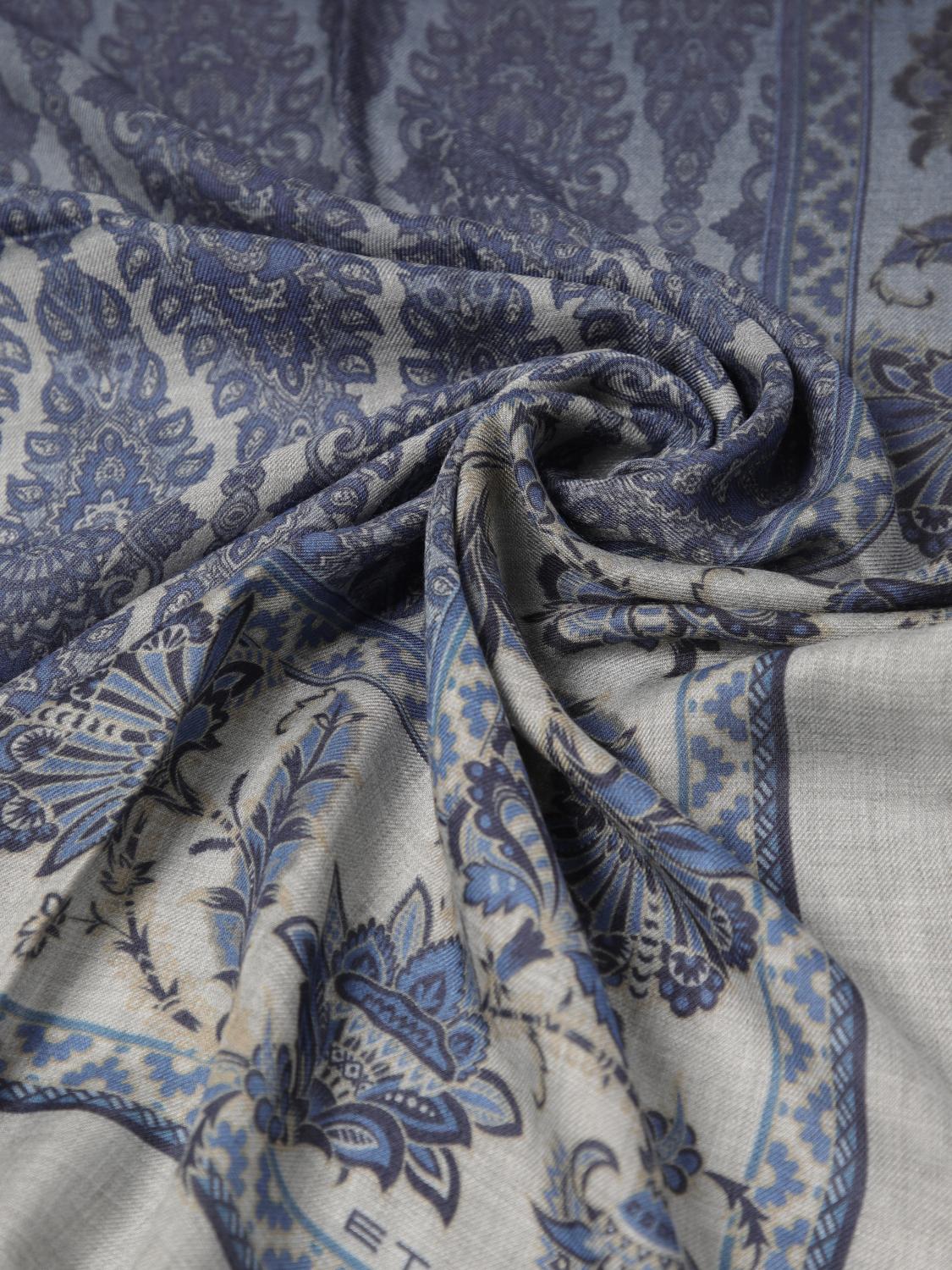 ETRO 스카프: 스카프 남성 Etro, 블루 - Img 3