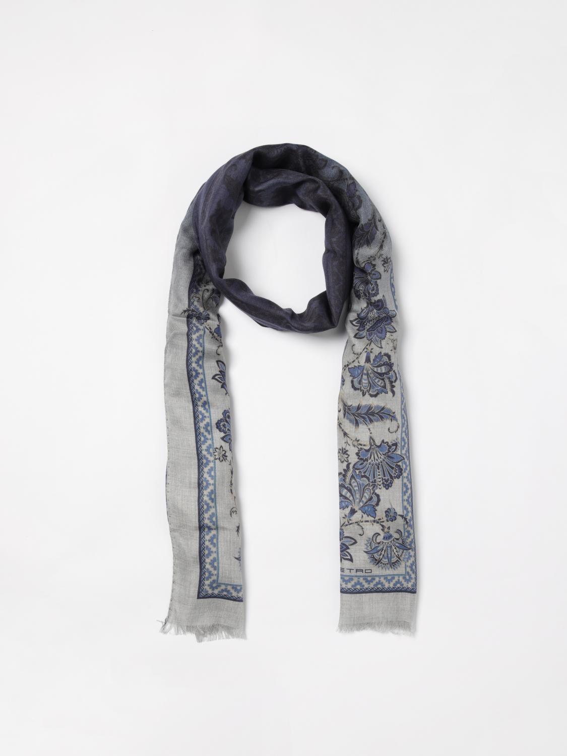ETRO 스카프: 스카프 남성 Etro, 블루 - Img 5