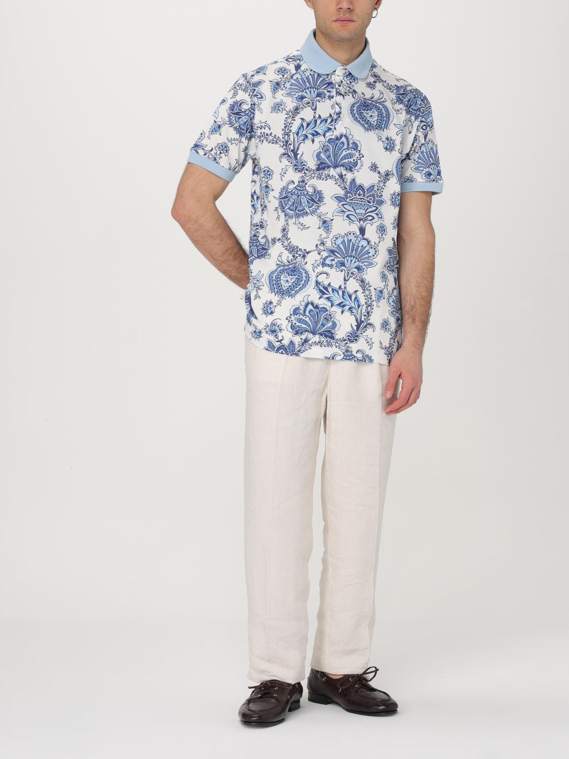 ETRO POLO SHIRT: Polo shirt men Etro, White - Img 2