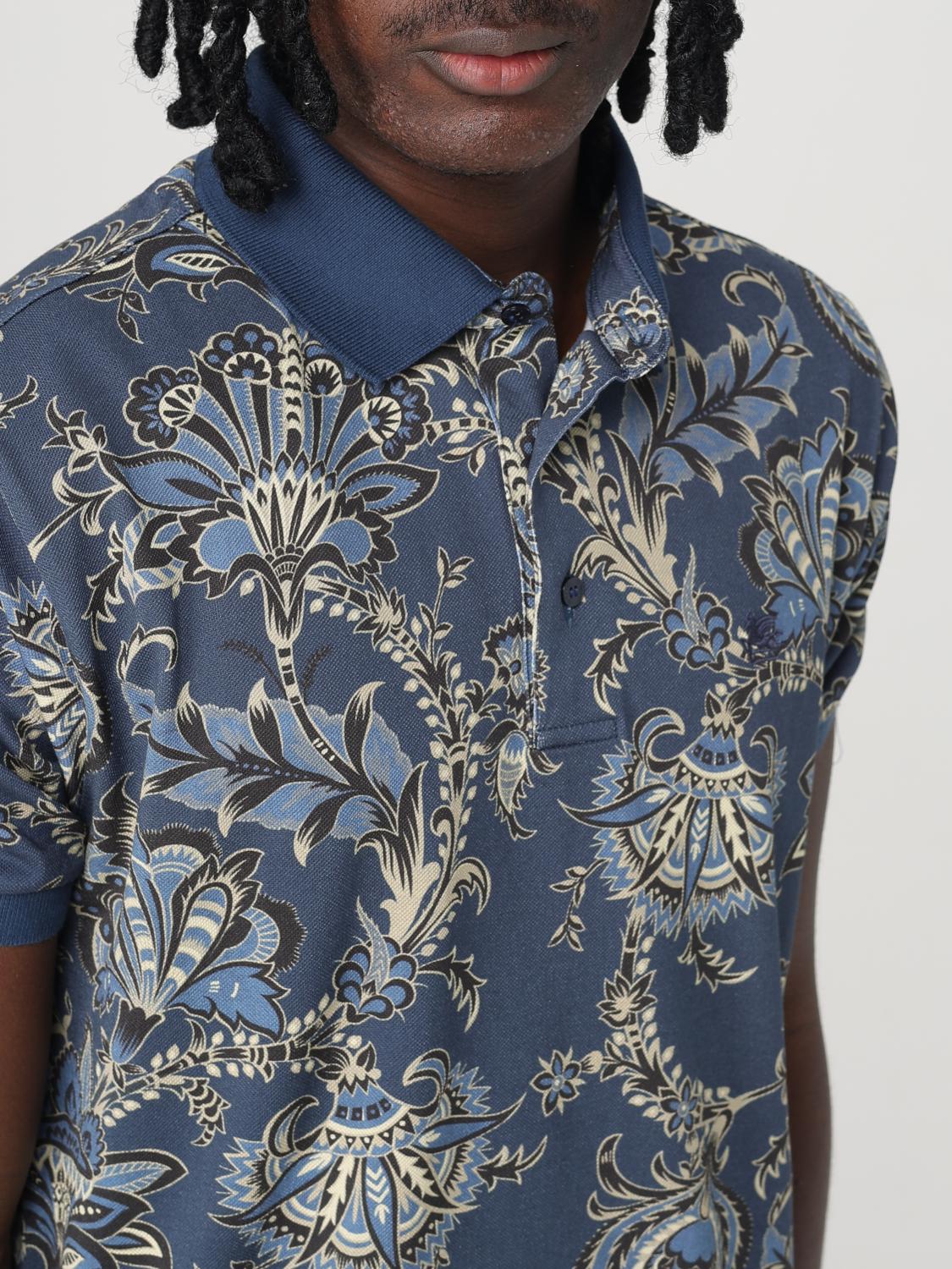 ETRO POLO SHIRT: Polo shirt men Etro, Blue - Img 5