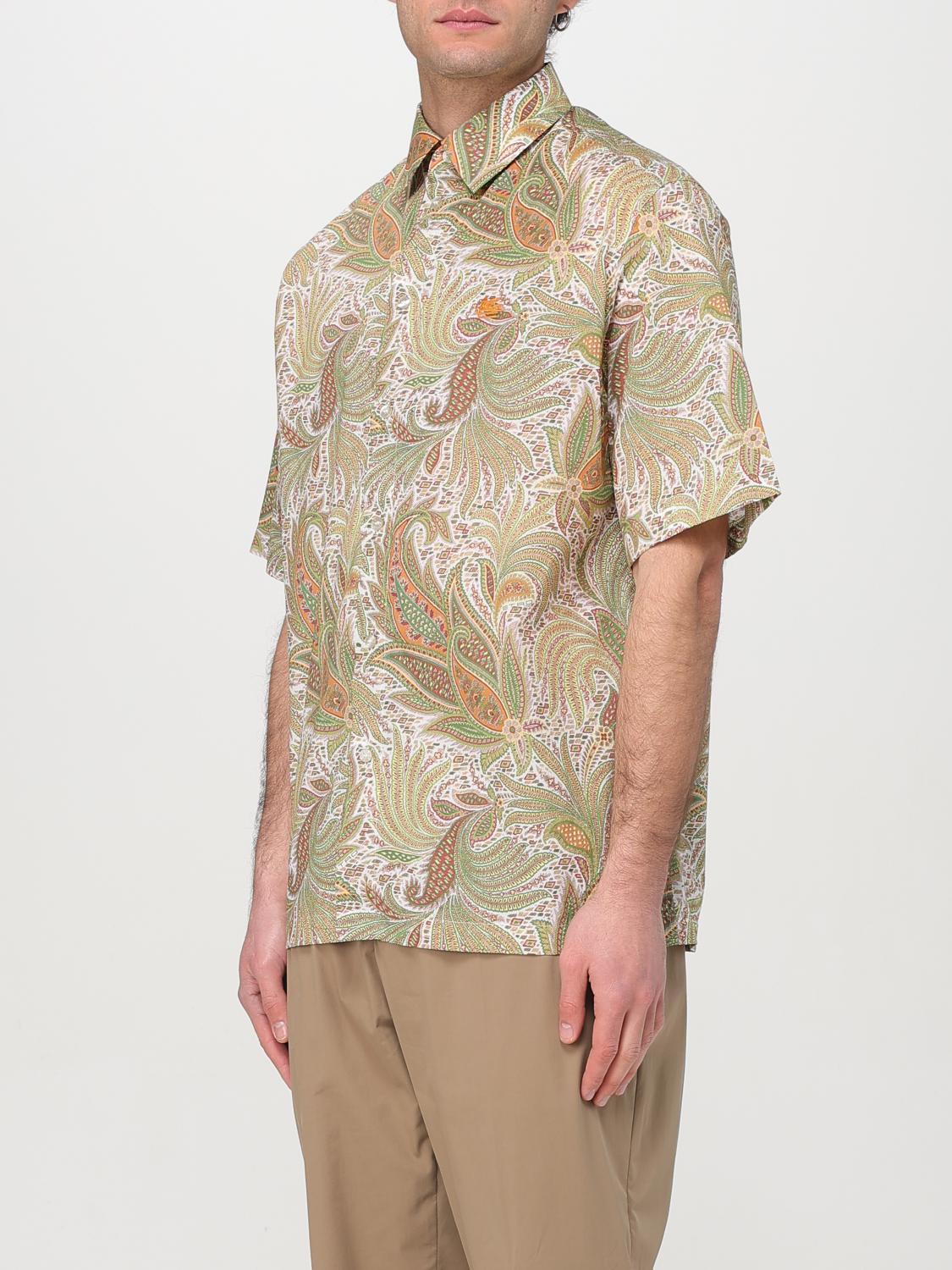 ETRO SHIRT: Shirt men Etro, Beige - Img 4