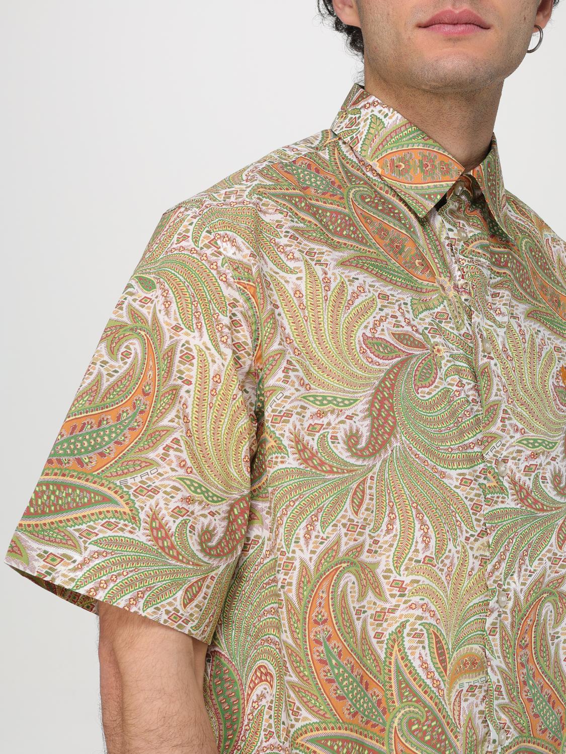 ETRO SHIRT: Shirt men Etro, Beige - Img 5