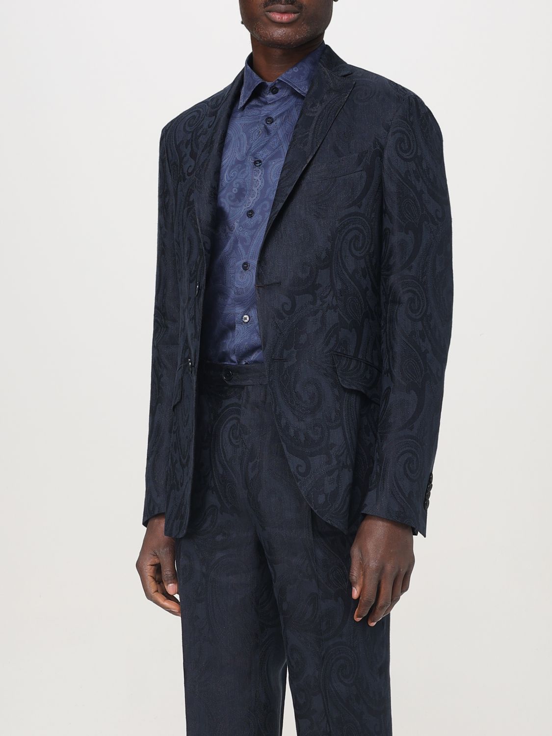 ETRO BLAZER: Blazer men Etro, Blue - Img 4