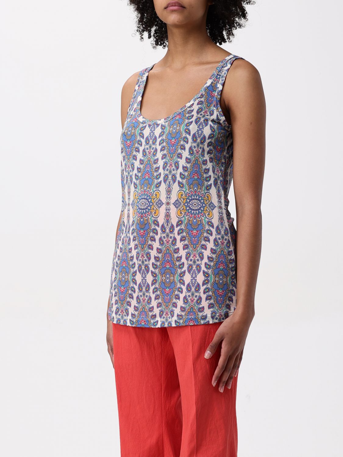 ETRO TOP: Top woman Etro, Gnawed Blue - Img 4