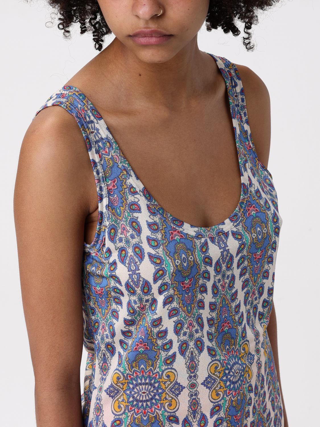 ETRO TOP: Top woman Etro, Gnawed Blue - Img 5