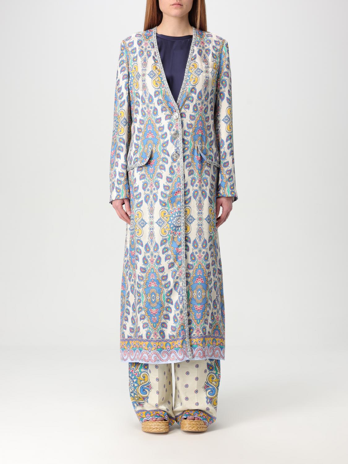 ETRO COAT: Coat woman Etro, Gnawed Blue - Img 1