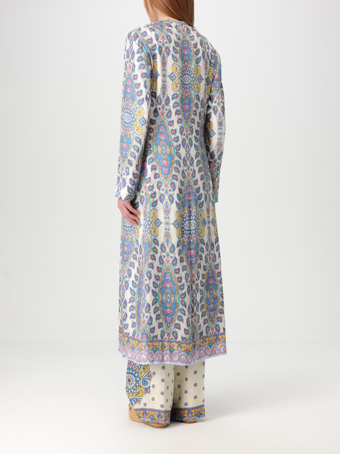 ETRO COAT: Coat woman Etro, Gnawed Blue - Img 3