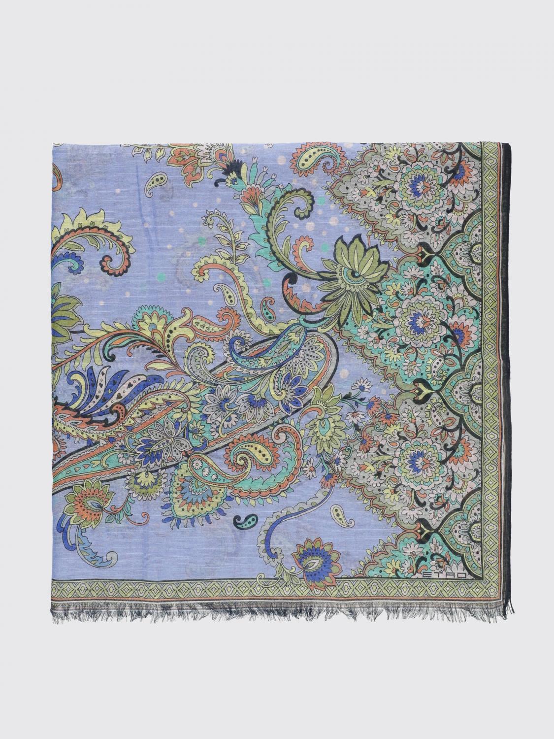 ETRO FOULARD: Foulard in cashmere seta e lana Etro, Fantasia - Img 1