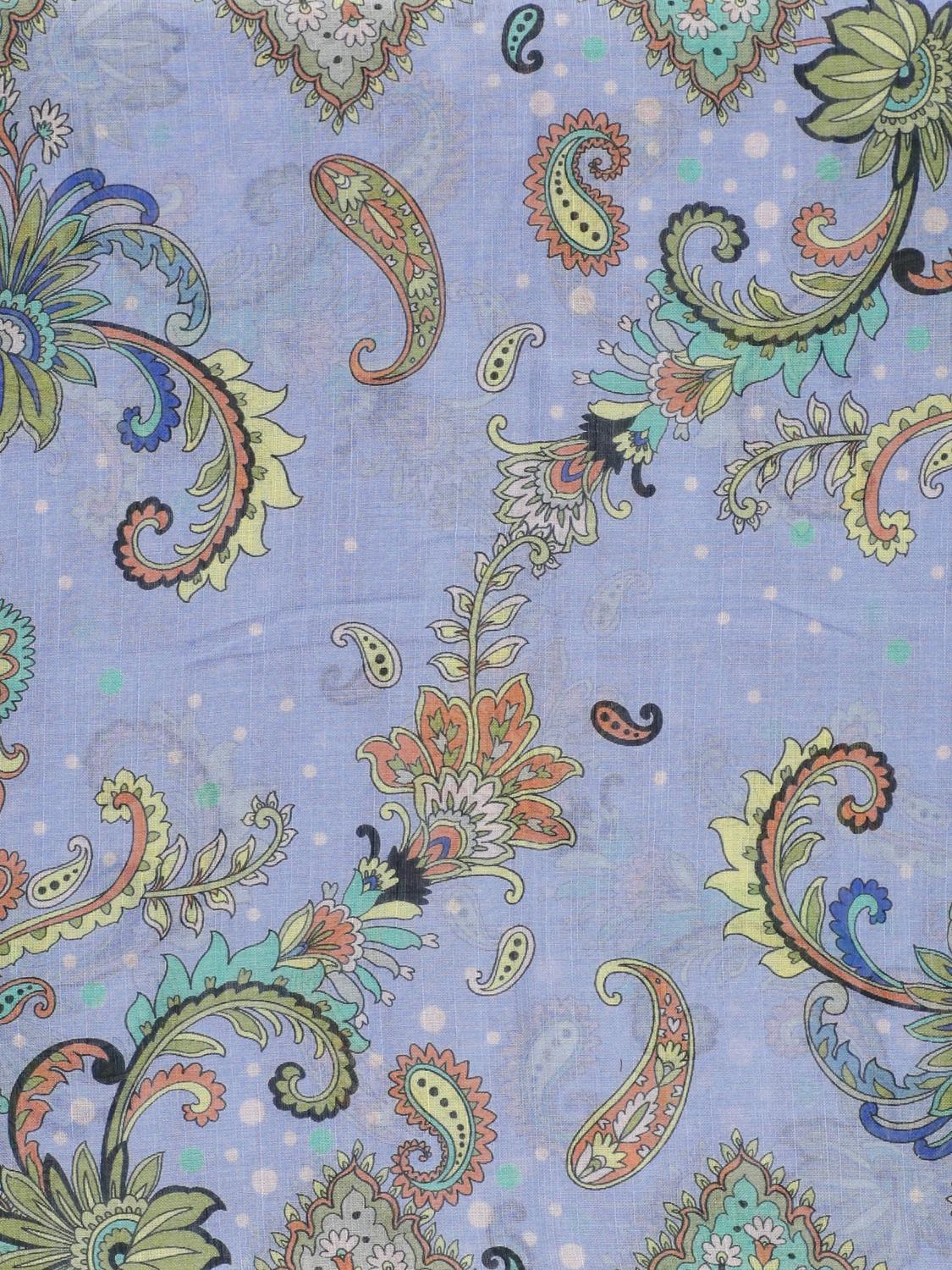 ETRO FOULARD: Foulard in cashmere seta e lana Etro, Fantasia - Img 3