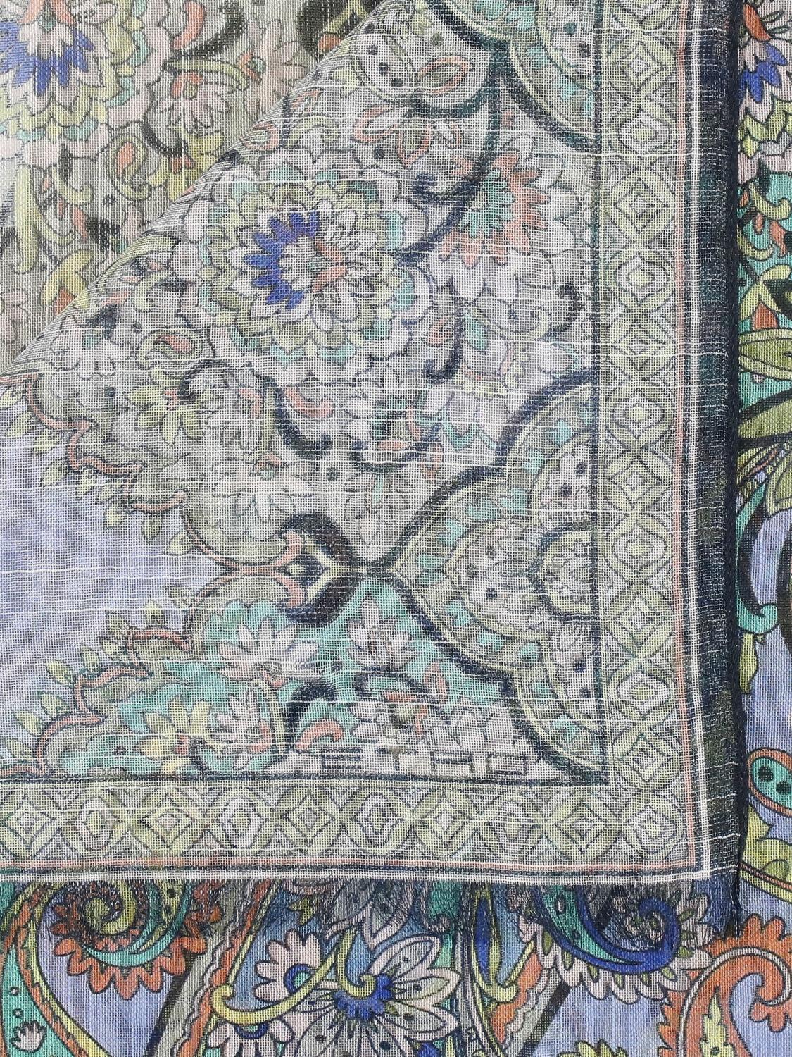 ETRO FOULARD: Foulard in cashmere seta e lana Etro, Fantasia - Img 4