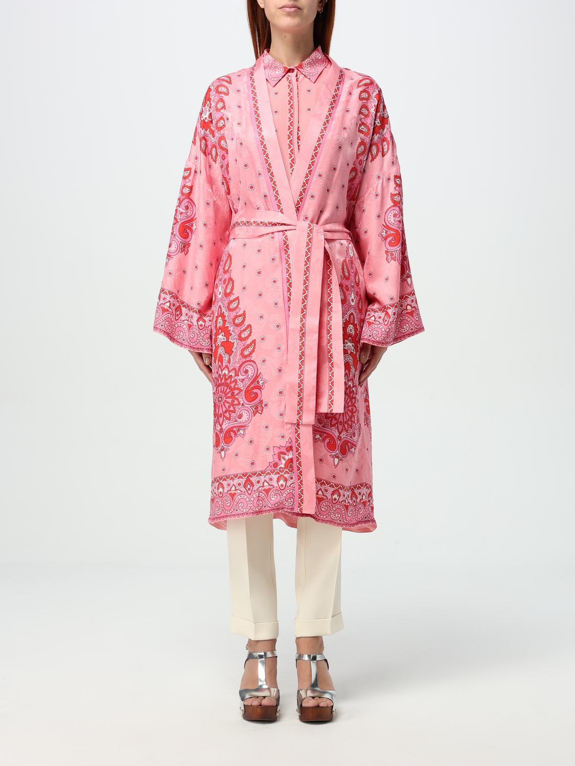 ETRO COAT: Coat woman Etro, Pink - Img 1