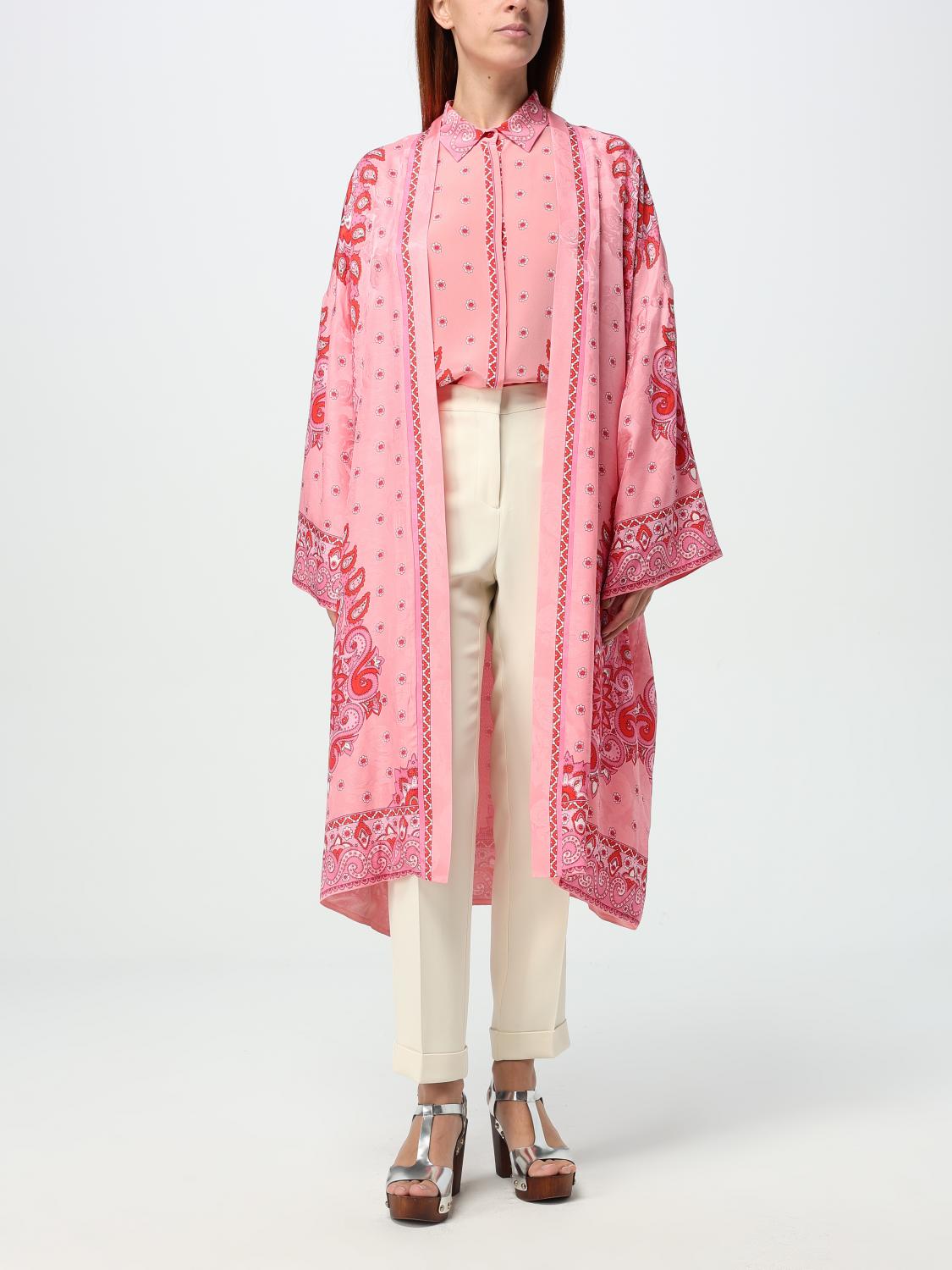 ETRO COAT: Coat woman Etro, Pink - Img 2