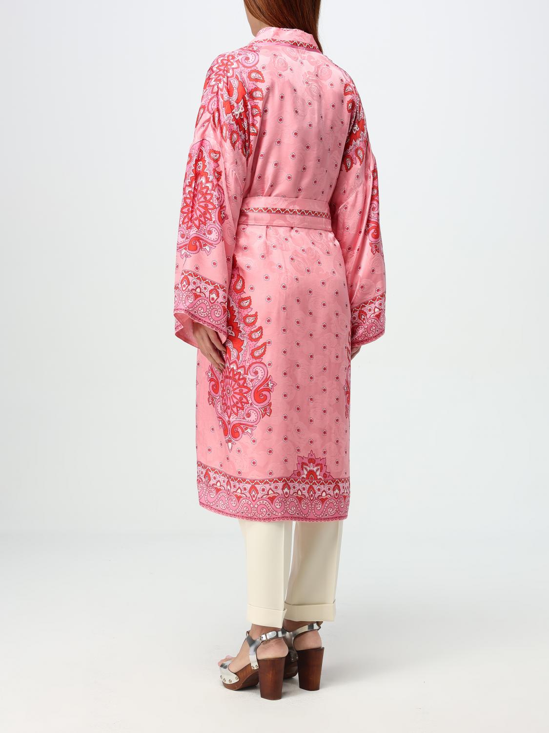 ETRO COAT: Coat woman Etro, Pink - Img 3