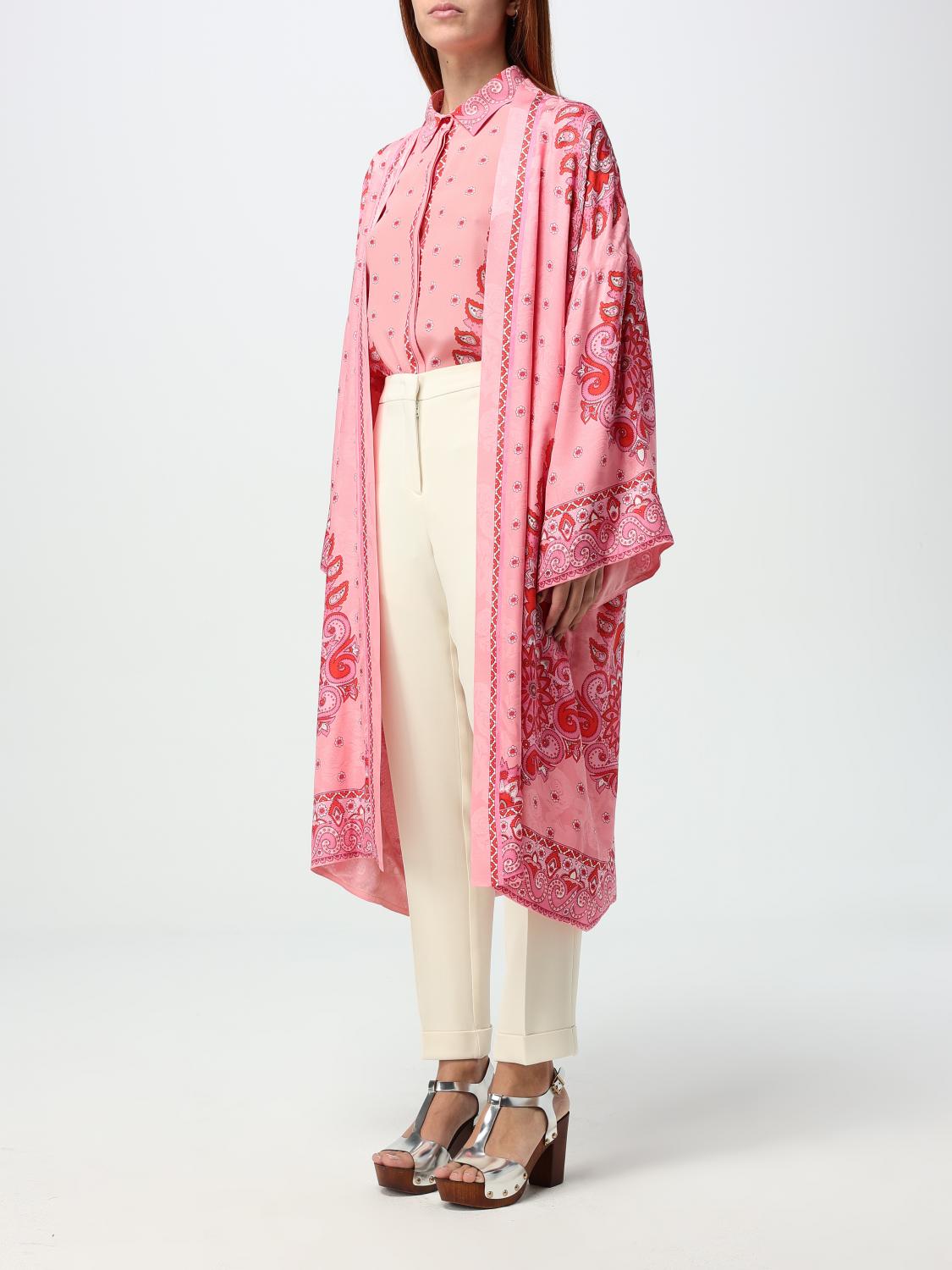 ETRO COAT: Coat woman Etro, Pink - Img 4