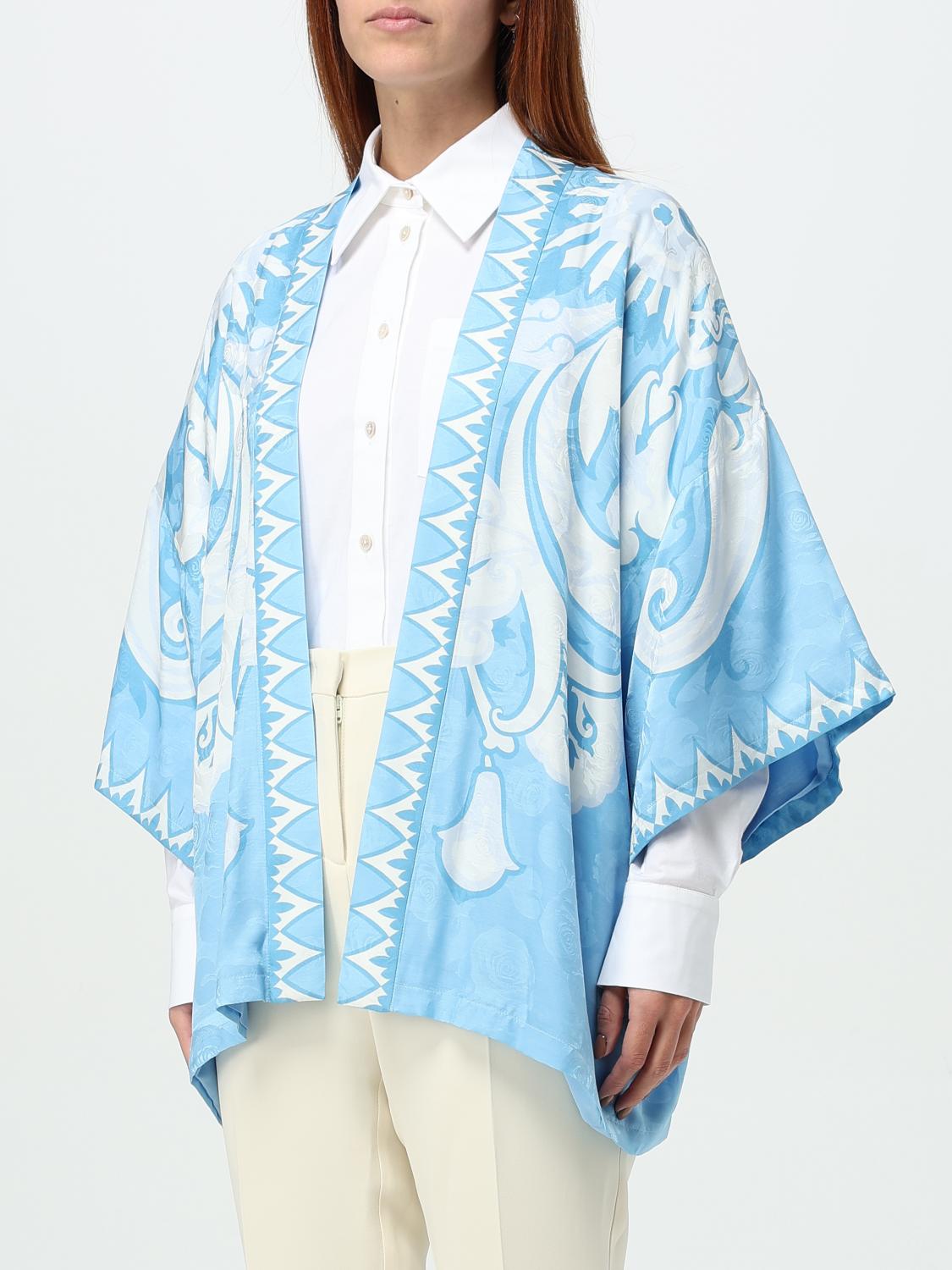 ETRO JACKET: Blazer woman Etro, Sky Blue - Img 3