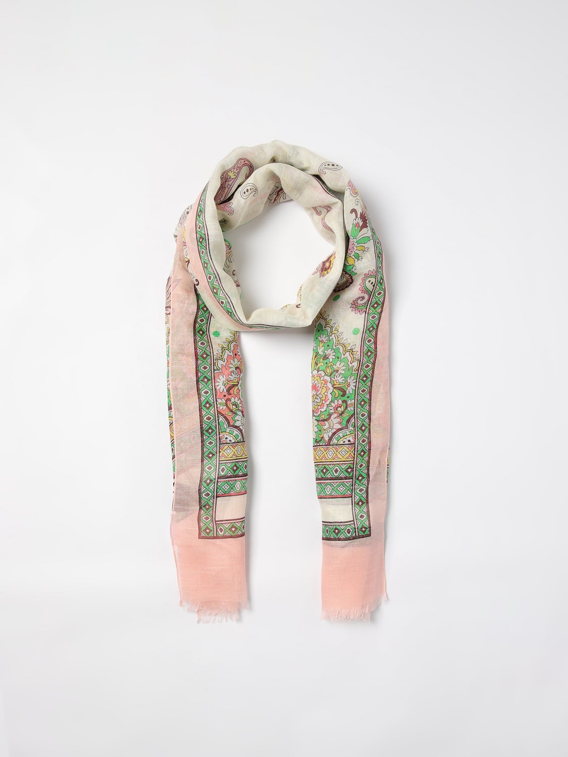 ETRO SCHAL: Schal damen Etro, Yellow Cream - Img 5
