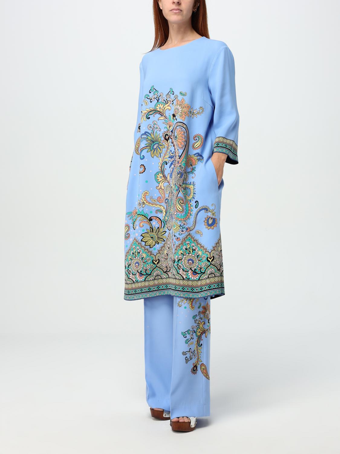 ETRO DRESS: Dress woman Etro, Gnawed Blue - Img 2