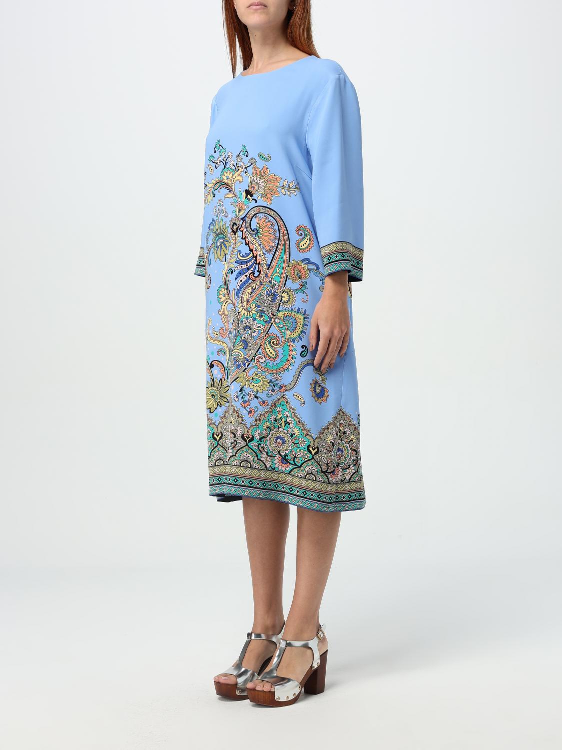 ETRO DRESS: Dress woman Etro, Gnawed Blue - Img 4