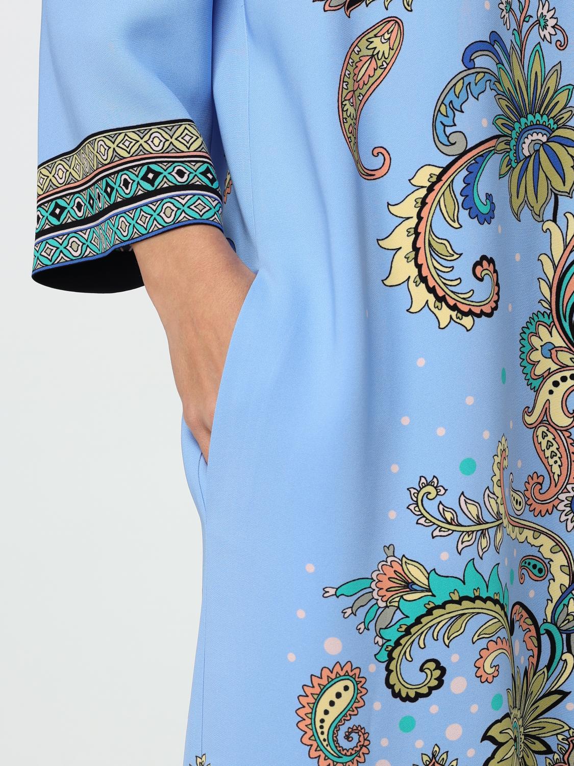 ETRO DRESS: Dress woman Etro, Gnawed Blue - Img 5