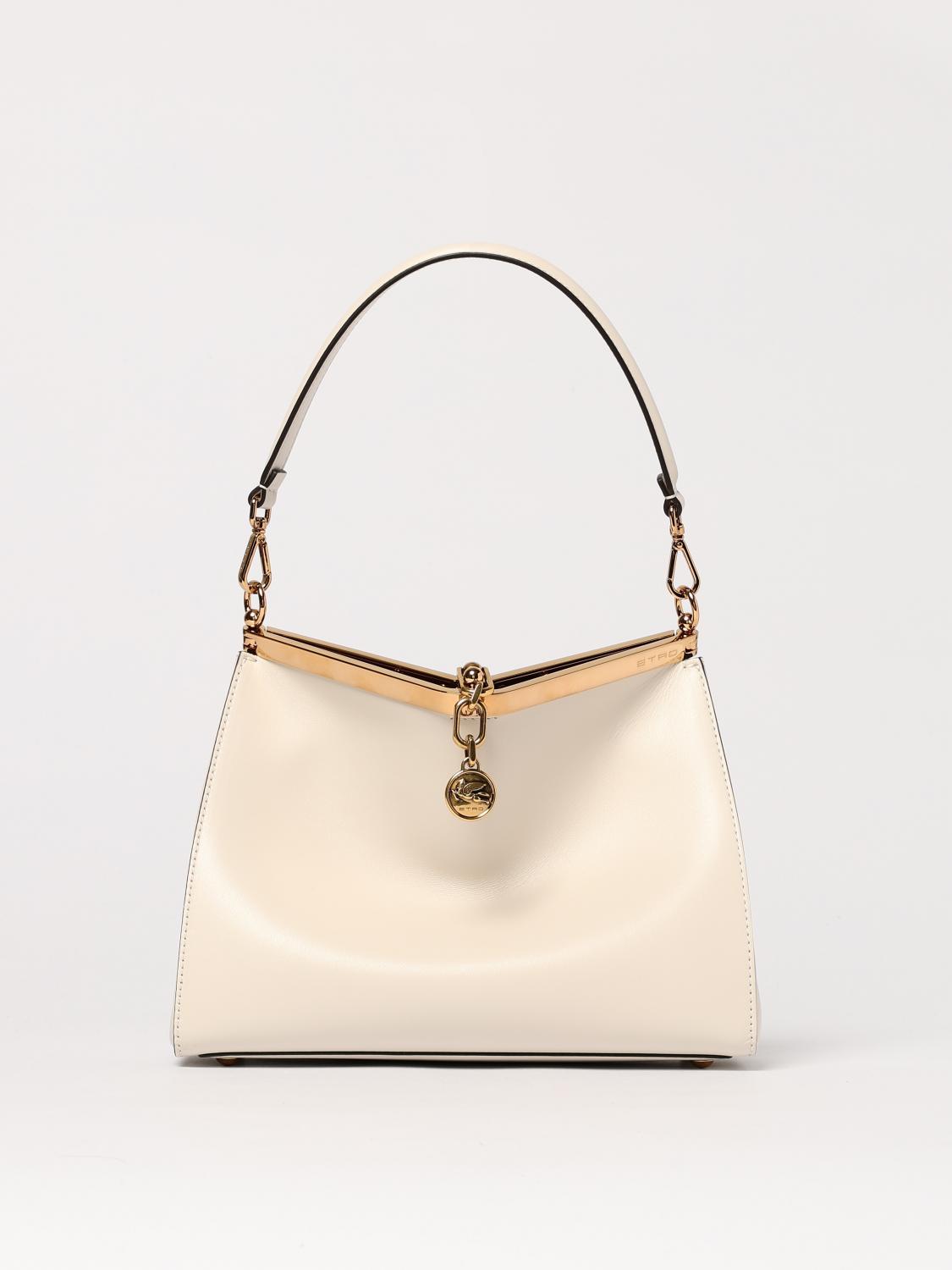 ETRO BORSA A SPALLA: Borsa Vela Etro in pelle , Bianco - Img 1