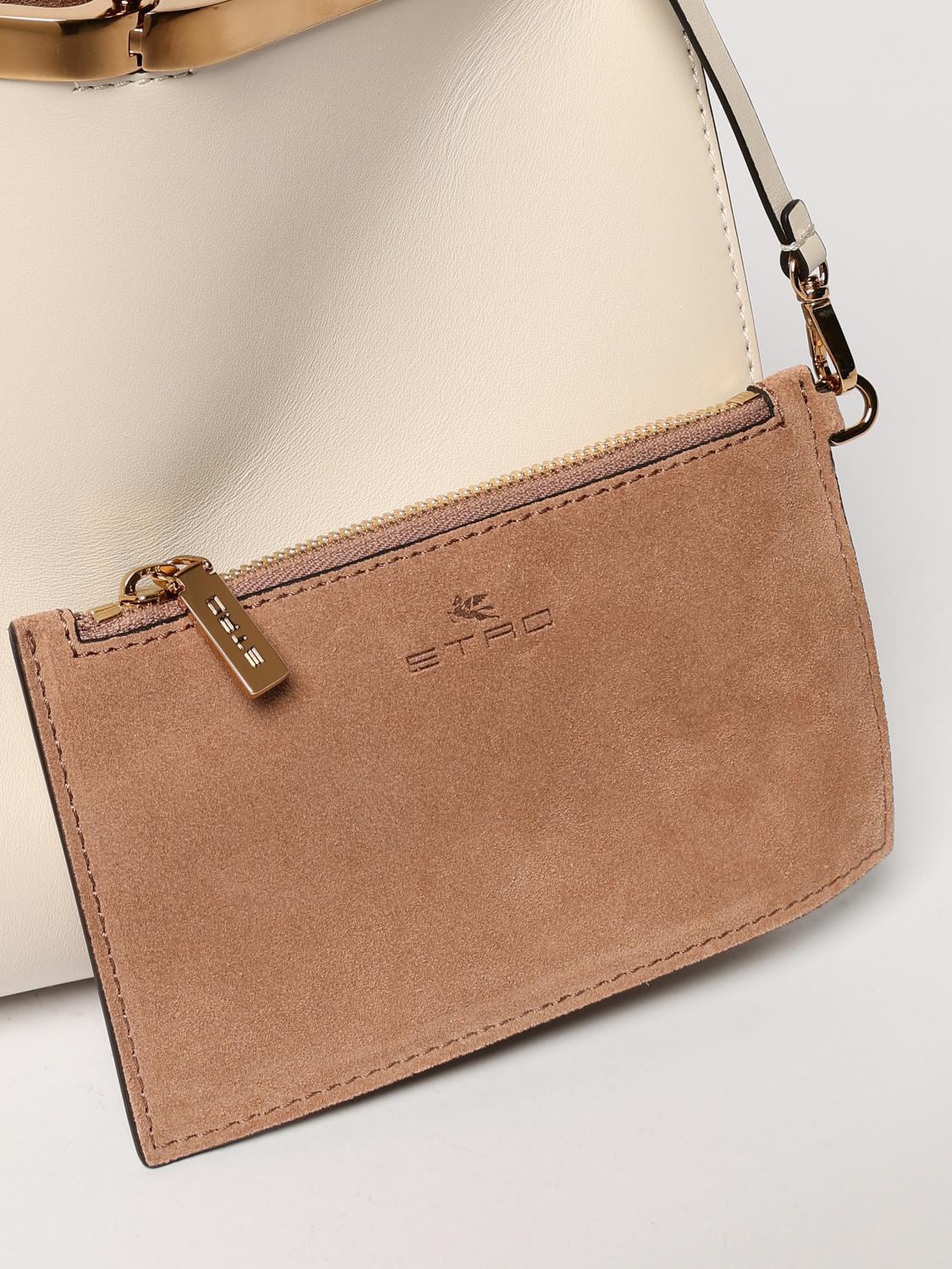 ETRO BORSA A SPALLA: Borsa Vela Etro in pelle , Bianco - Img 4