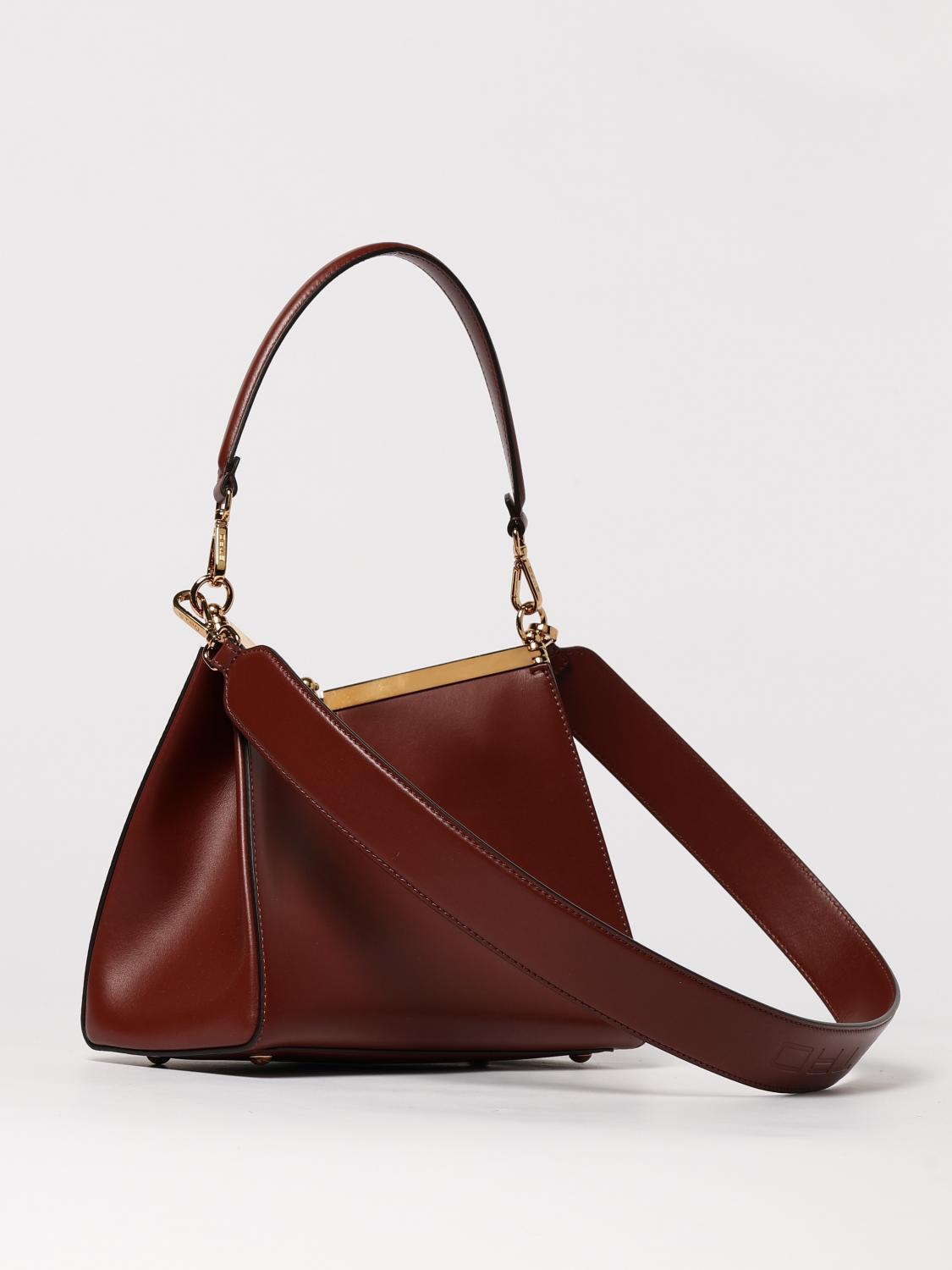 ETRO BORSA A SPALLA: Borsa Vela Etro in pelle , Cacao - Img 3