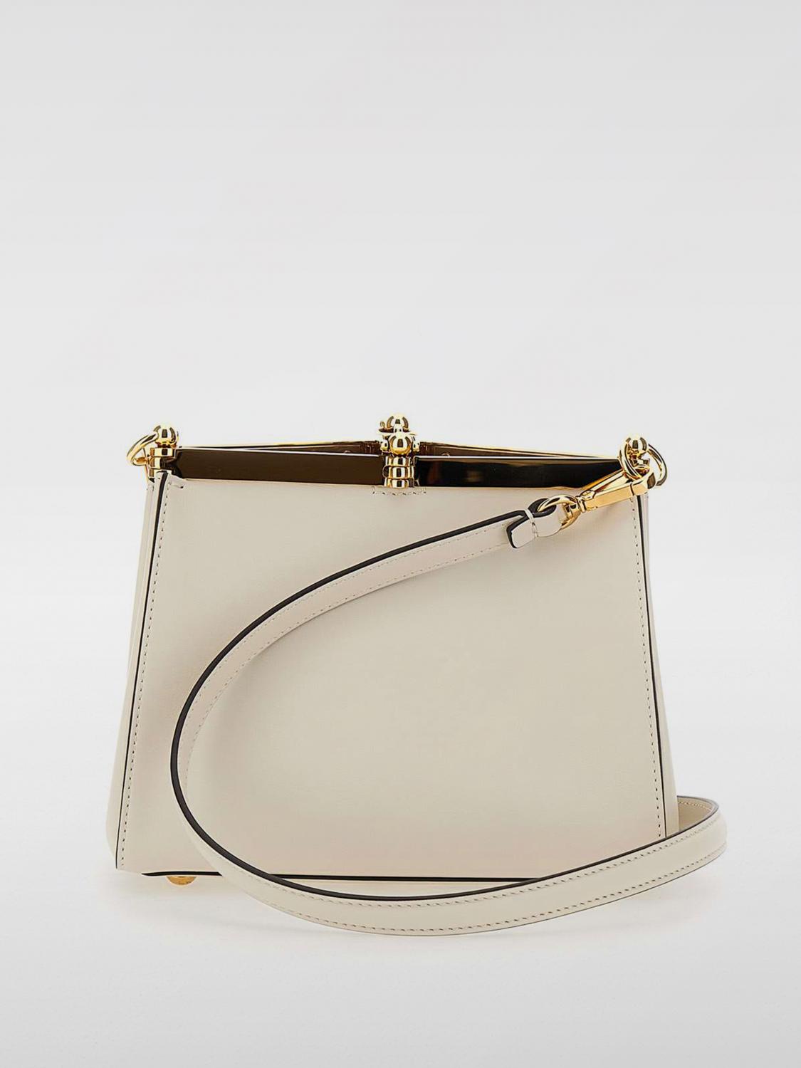 ETRO BORSA A SPALLA: Borsa a spalla Vela Etro in pelle , Bianco - Img 2