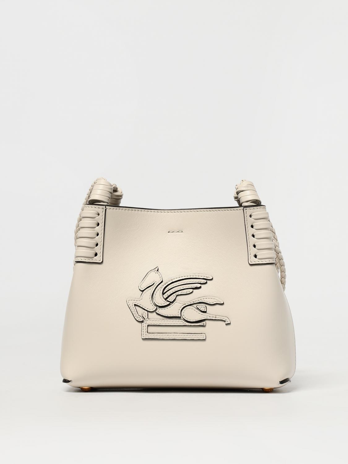 ETRO BORSA MINI: Borsa Libra Etro in pelle , Panna - Img 1