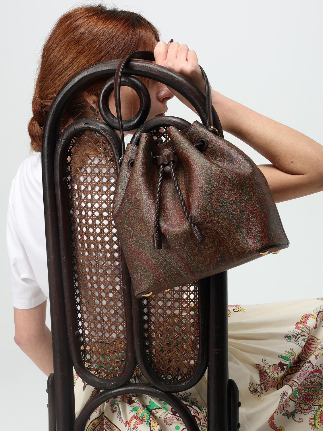 ETRO BOLSO DE MANO: Bolso de hombro mujer Etro, Marrón - Img 2